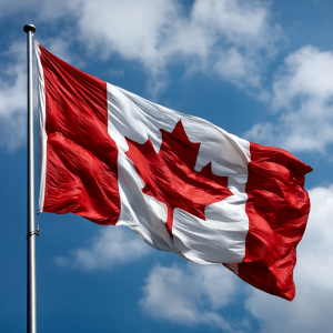 Canada Flag Waving